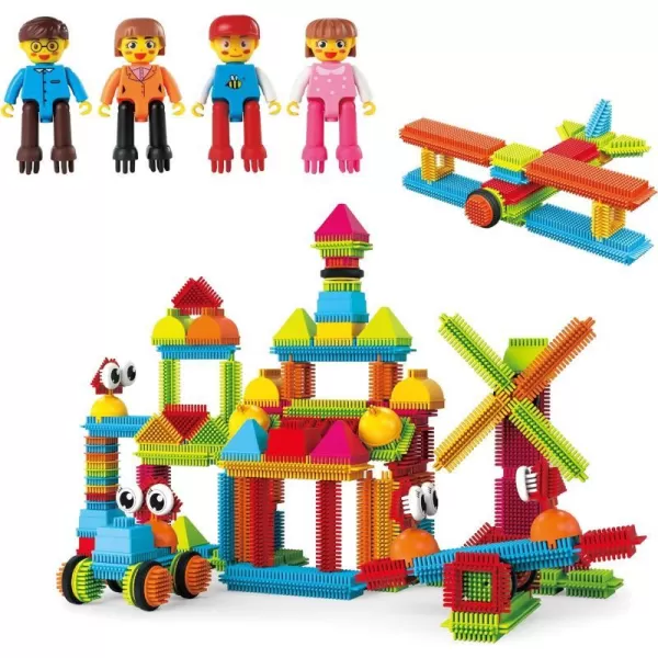 PicassoTiles 120PC Bristle Shape 3D Building Blocks  4 Family People Action Figures Expansion Set STEAM Learning amp Educational Playset for Preschool and Kindergarten Kids Pretend Play Toy for KidsPicassoTiles 120PC Bristle Shape 3D Building Blocks  4 Family People Action Figures Expansion Set STEAM Learning amp Educational Playset for Preschool and Kindergarten Kids Pretend Play Toy for Kids