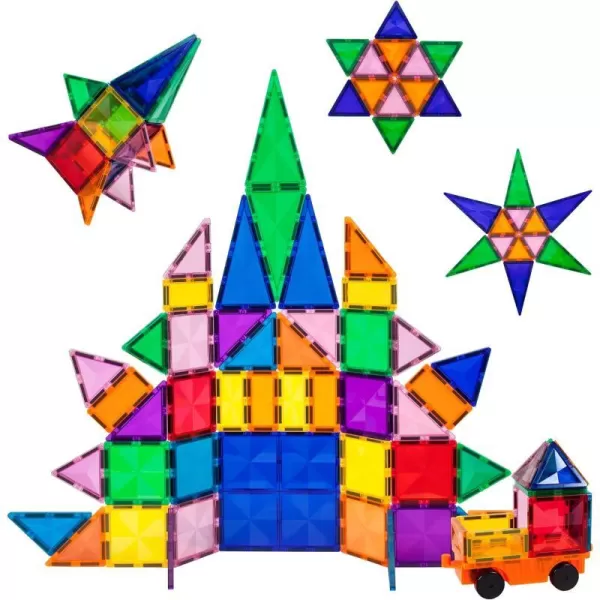 PicassoTiles Magnetic Brick Tiles Combo  80pc Diamond Tile  2pc Car 333pcs Tiles Action Figures Included Diamond Magnet Tile Blocks with Car Truck Vehicle with ReEnforced Hitch and Long BedPicassoTiles Magnetic Brick Tiles Combo  80pc Diamond Tile  2pc Car 333pcs Tiles Action Figures Included Diamond Magnet Tile Blocks with Car Truck Vehicle with ReEnforced Hitch and Long Bed
