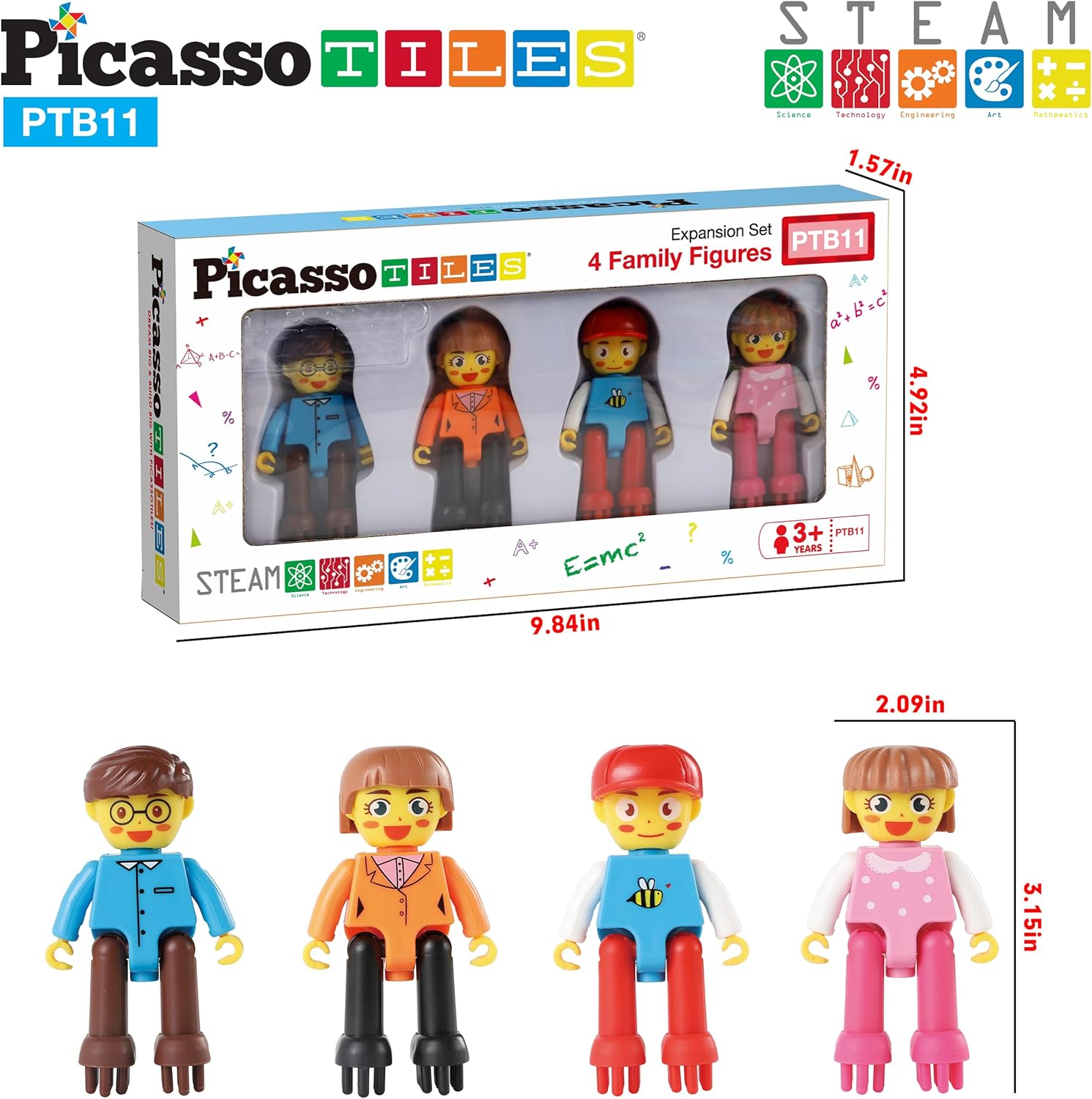 Picasso Toys Hedgehog Blocks 4 Family Action Character Figures Toddler Toy Construction Building Tile Block Expansion Pack Educational Addon STEM Learning Smart Game Kit Toys Pretend Playset Age 3Picasso Toys Hedgehog Blocks 4 Family Action Character Figures Toddler Toy Construction Building Tile Block Expansion Pack Educational Addon STEM Learning Smart Game Kit Toys Pretend Playset Age 3