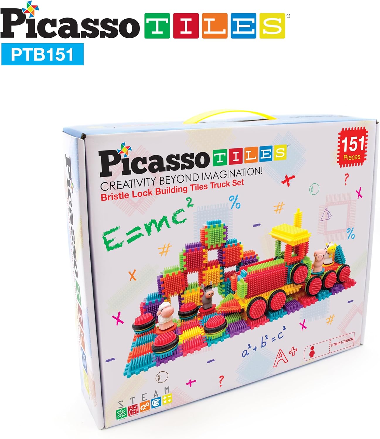 Picasso Toys PTB151 151pcs Hedgehog Block Block STEM Building Tiles Truck Theme Set Learning Playset STEM Toy Set Educational Kit Child Brain Development Preschool Kindergarten Toy wAnimal FiguresPicasso Toys PTB151 151pcs Hedgehog Block Block STEM Building Tiles Truck Theme Set Learning Playset STEM Toy Set Educational Kit Child Brain Development Preschool Kindergarten Toy wAnimal Figures