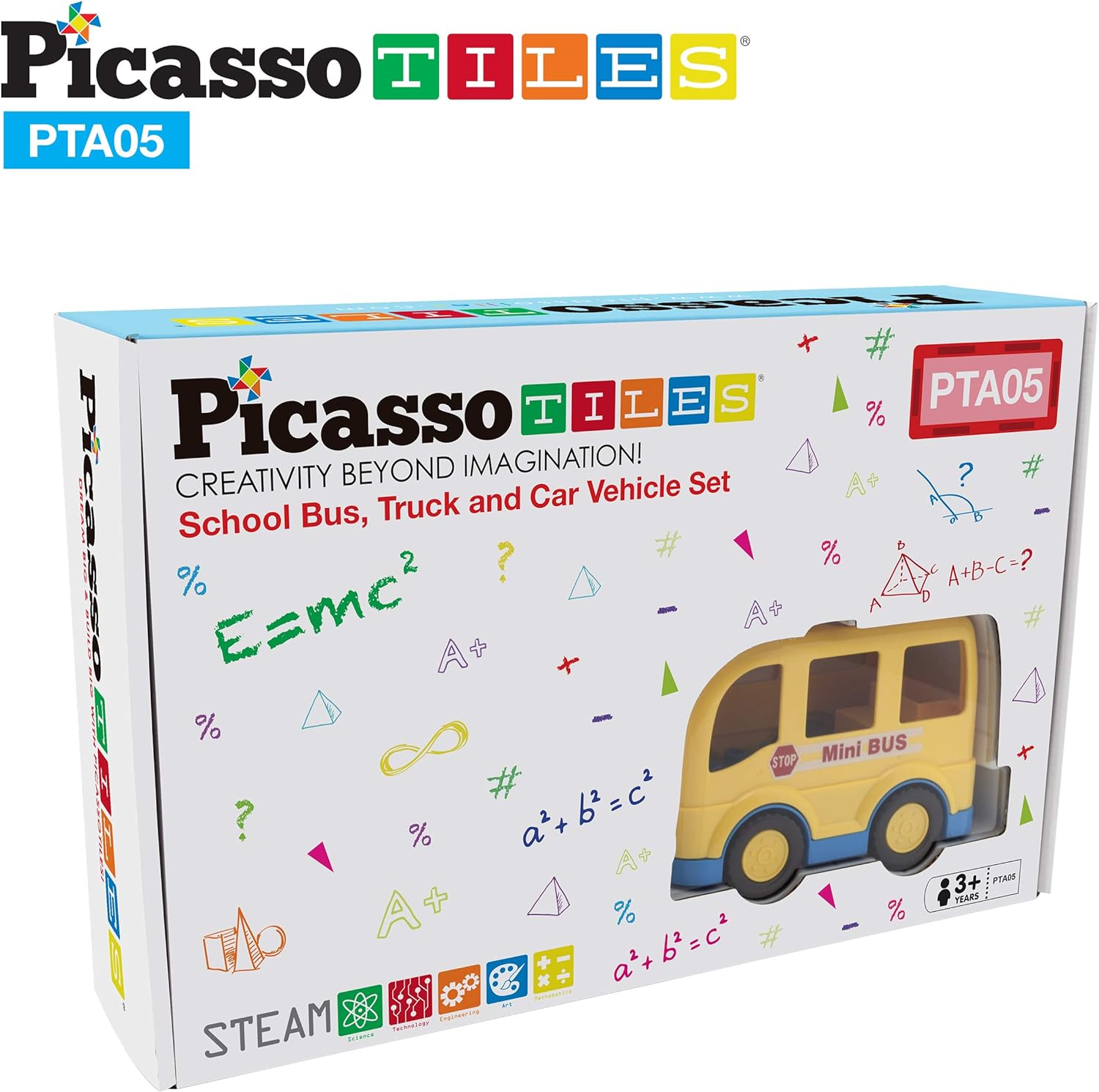 PicassoTiles Magnetic 15 Piece Character Action Figures Toddler Toy Set Magnet Expansion Variety Pack Educational Addon STEM Learning Kit Pretend Playset for Construction Building Block Tiles PTA15Vehicle