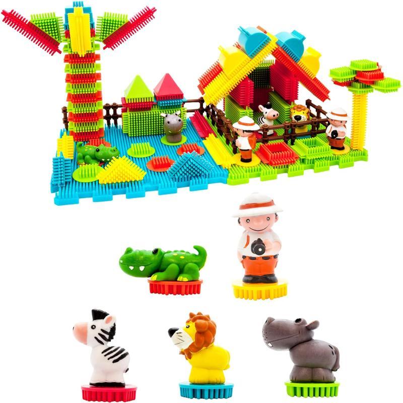 Picasso Toys PTB100 100pcs Hedgehog Block 3D Building Blocks Tiles Safari Theme Set Learning Playset STEM Toy Set Educational Kit Child Brain Development Preschool Kindergarten Toy for Age 3 amp UpPicasso Toys PTB100 100pcs Hedgehog Block 3D Building Blocks Tiles Safari Theme Set Learning Playset STEM Toy Set Educational Kit Child Brain Development Preschool Kindergarten Toy for Age 3 amp Up