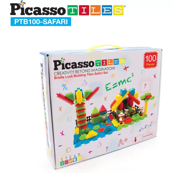 Picasso Toys PTB100 100pcs Hedgehog Block 3D Building Blocks Tiles Safari Theme Set Learning Playset STEM Toy Set Educational Kit Child Brain Development Preschool Kindergarten Toy for Age 3 amp UpPicasso Toys PTB100 100pcs Hedgehog Block 3D Building Blocks Tiles Safari Theme Set Learning Playset STEM Toy Set Educational Kit Child Brain Development Preschool Kindergarten Toy for Age 3 amp Up