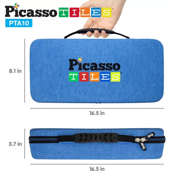 PicassoTiles 60PC Magnetic Tiles  Carry Case Bundle STEAM Educational Playset for Kids Includes Travel Storage Organizer  Fun Learning Construction Toy Engineering Design Sensory DevelopmentPicassoTiles 60PC Magnetic Tiles  Carry Case Bundle STEAM Educational Playset for Kids Includes Travel Storage Organizer  Fun Learning Construction Toy Engineering Design Sensory Development