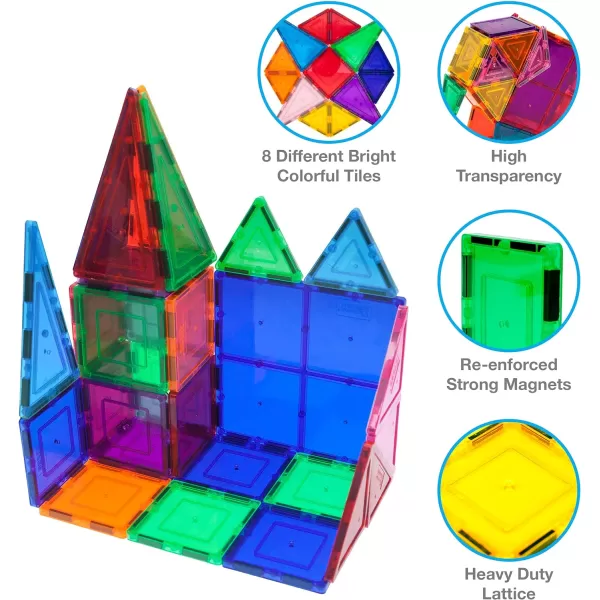 PicassoTiles 60PC Magnetic Tiles  Carry Case Bundle STEAM Educational Playset for Kids Includes Travel Storage Organizer  Fun Learning Construction Toy Engineering Design Sensory DevelopmentPicassoTiles 60PC Magnetic Tiles  Carry Case Bundle STEAM Educational Playset for Kids Includes Travel Storage Organizer  Fun Learning Construction Toy Engineering Design Sensory Development
