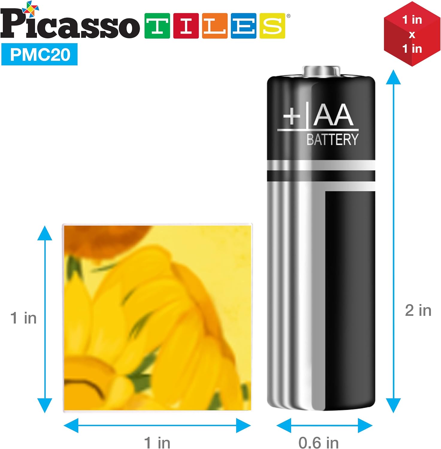 PicassoTiles 1 Magnetic Puzzle Building Cubes Blocks for kids Van Gogh puzzle Mona Lisa Hand puzzle kids toys 3 year old boy girl STEM toys Toddler TeenYoung ExplorersEducational Popular ArtArt 20PC