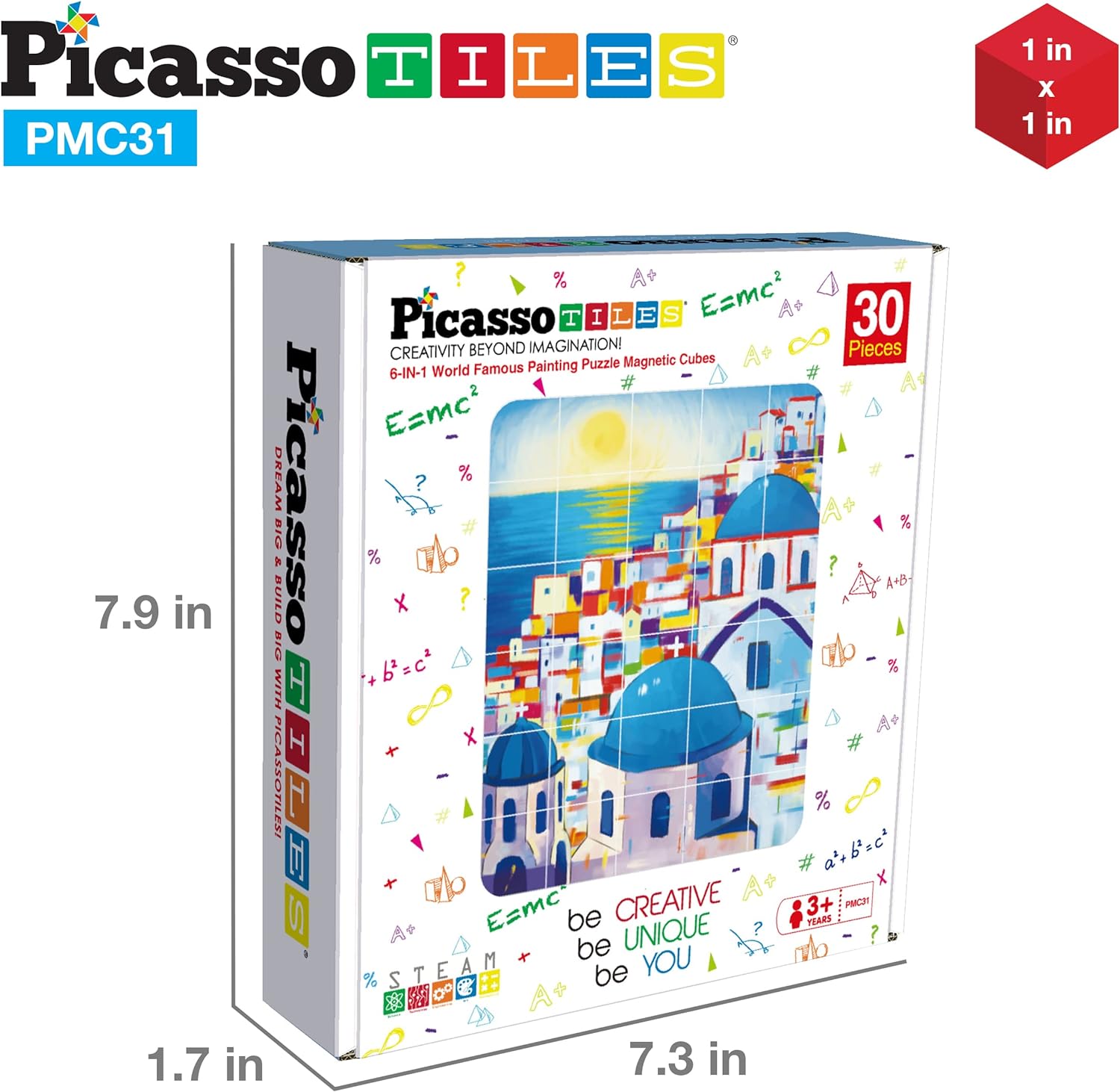 PicassoTiles 102 Pieces 1 Magnetic Toy Building Block Cubes Building Block 3D Cube Construction Cubes Magnet Sensory Toys Gifts Educational with Free Idea Book for Kid Boy Girl amp Toddler PMC102FrameArt30