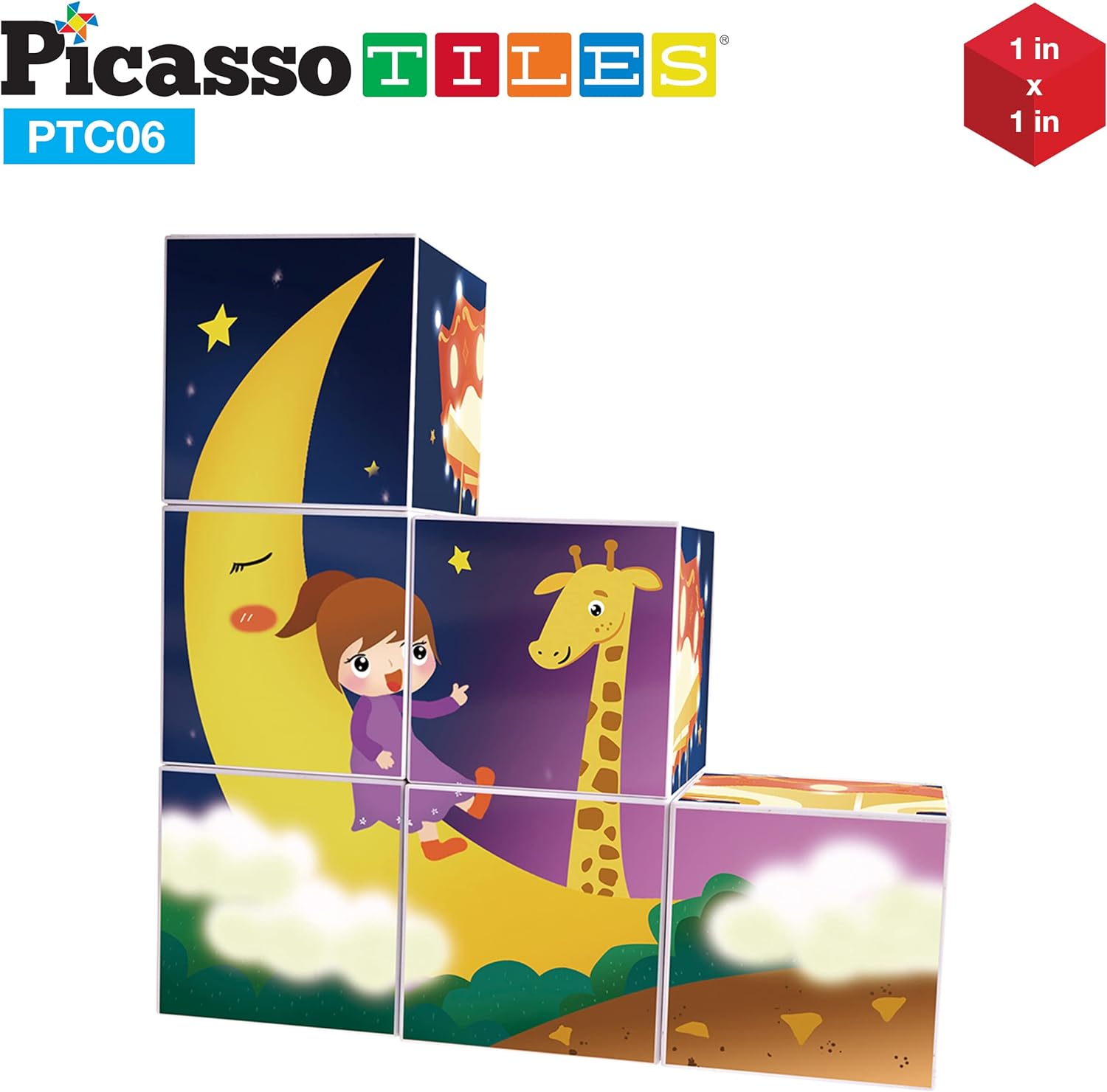 PicassoTiles 102 Pieces 1 Magnetic Toy Building Block Cubes Building Block 3D Cube Construction Cubes Magnet Sensory Toys Gifts Educational with Free Idea Book for Kid Boy Girl amp Toddler PMC102MixMatchGirl