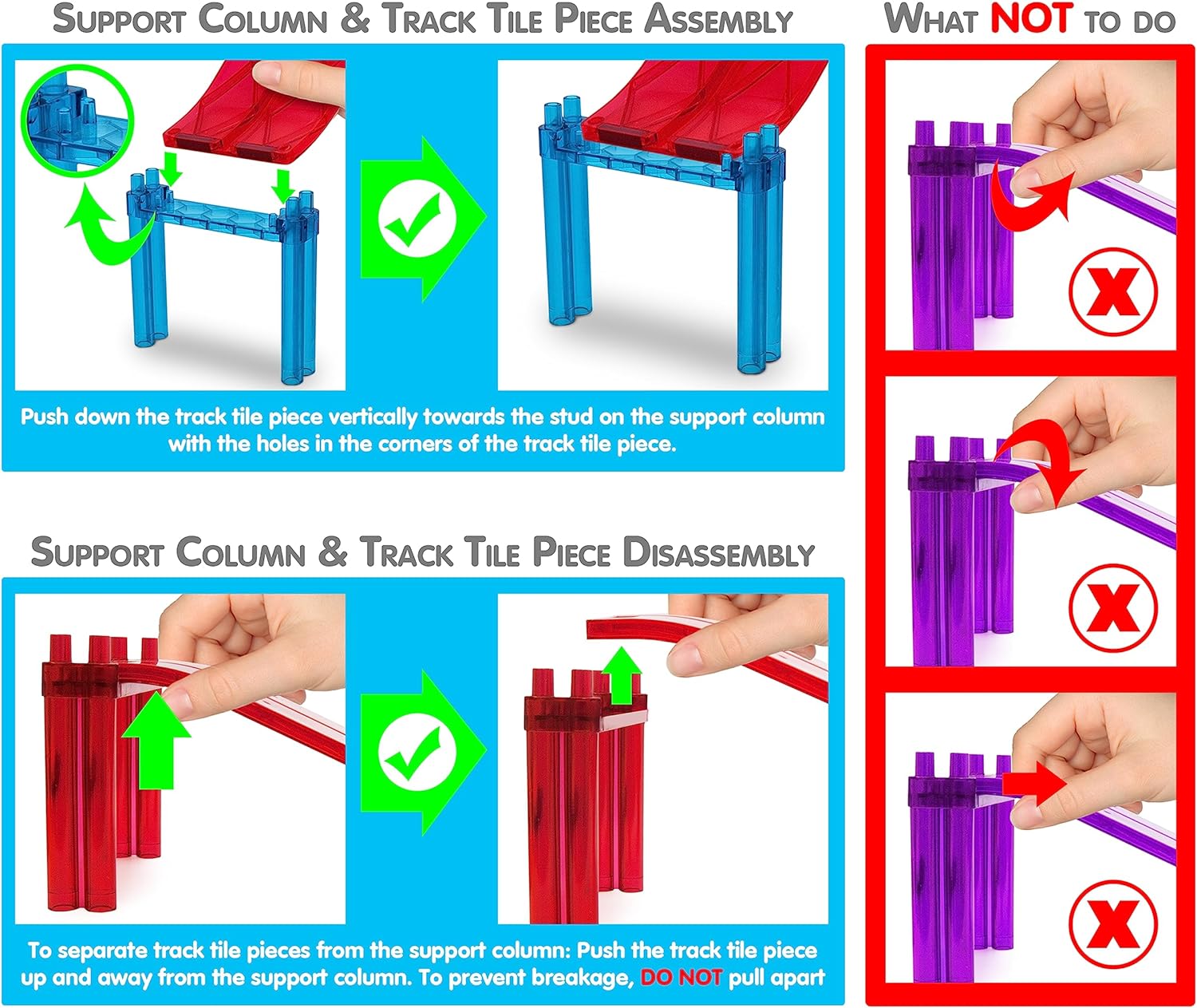 PicassoTiles 30 Piece Race Car Track Building Block Educational Toy Set Magnetic Tiles Magnet DIY Playset 2 Trucks STEM Learning Construction Kit HandEye Coordination Fine Motor SkillPTR30