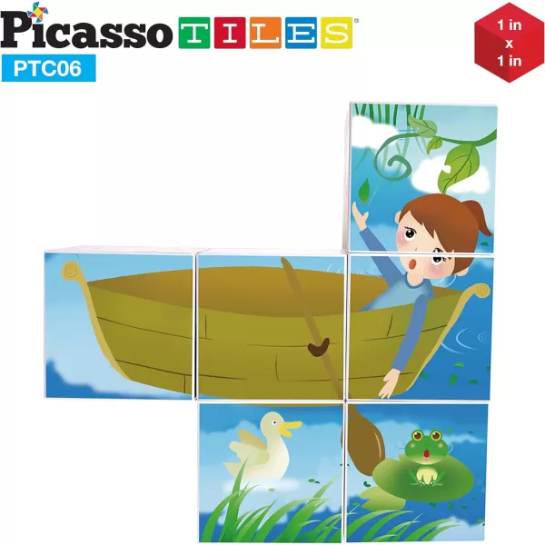 PicassoTiles 102 Pieces 1 Magnetic Toy Building Block Cubes Building Block 3D Cube Construction Cubes Magnet Sensory Toys Gifts Educational with Free Idea Book for Kid Boy Girl amp Toddler PMC102MixMatchGirl