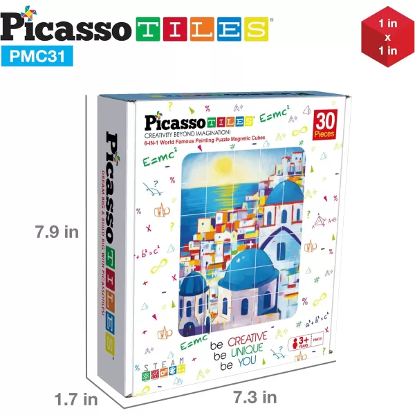 PicassoTiles 102 Pieces 1 Magnetic Toy Building Block Cubes Building Block 3D Cube Construction Cubes Magnet Sensory Toys Gifts Educational with Free Idea Book for Kid Boy Girl amp Toddler PMC102FrameArt30