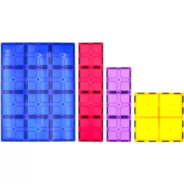 PicassoTiles 28 Piece 12x9 12x3 9x3 Large Stabilizer Building Block Base 28pc Jumbo XL Plate Foundation Kit Magnetic Building Blocks Magnet Tiles Educational Construction Stacking STEM Toy SetPT12