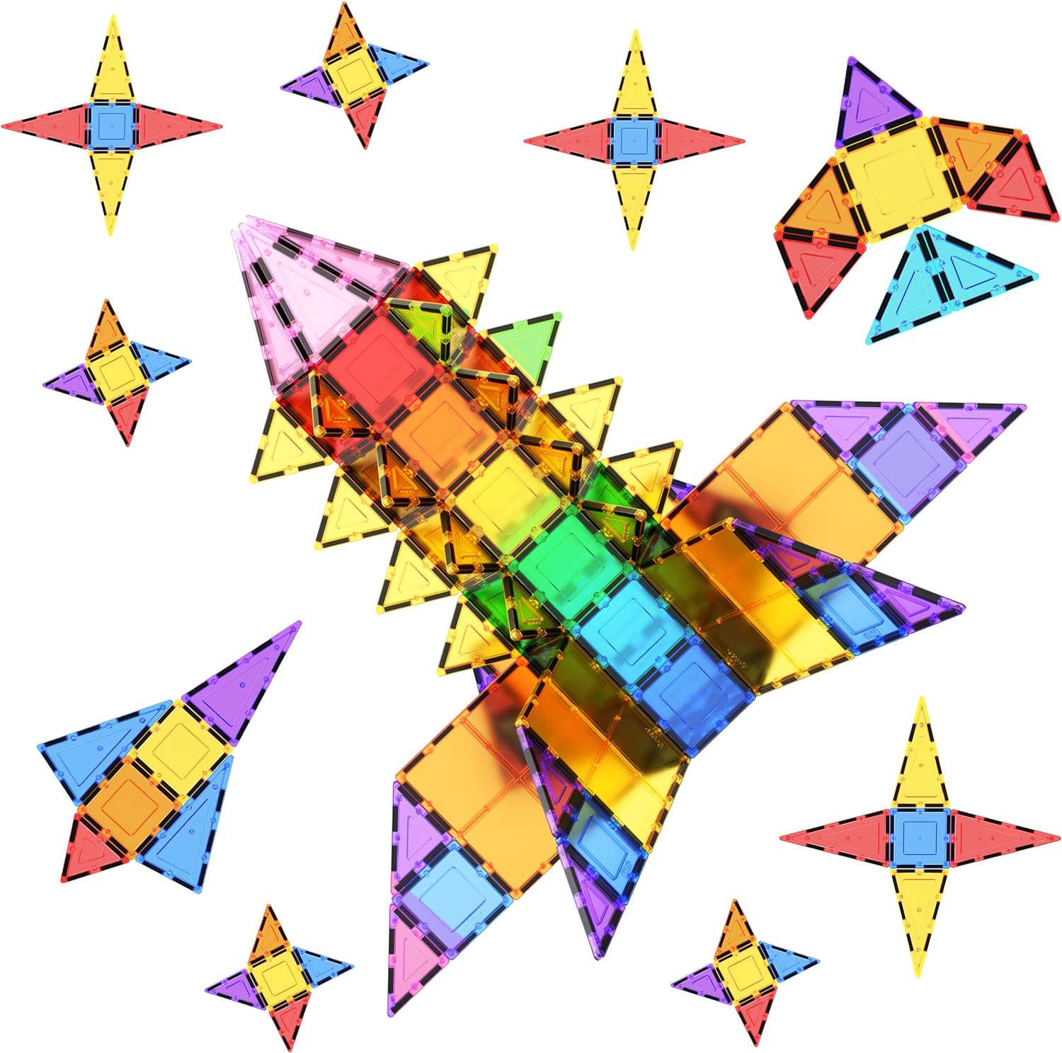 PicassoTiles 100 Piece Set 100pcs Magnet Building Tiles Clear Magnetic 3D Blocks Construction Playboards Creativity Beyond Imagination Inspirational Recreational Educational ConventionalPicassoTiles 100 Piece Set 100pcs Magnet Building Tiles Clear Magnetic 3D Blocks Construction Playboards Creativity Beyond Imagination Inspirational Recreational Educational Conventional