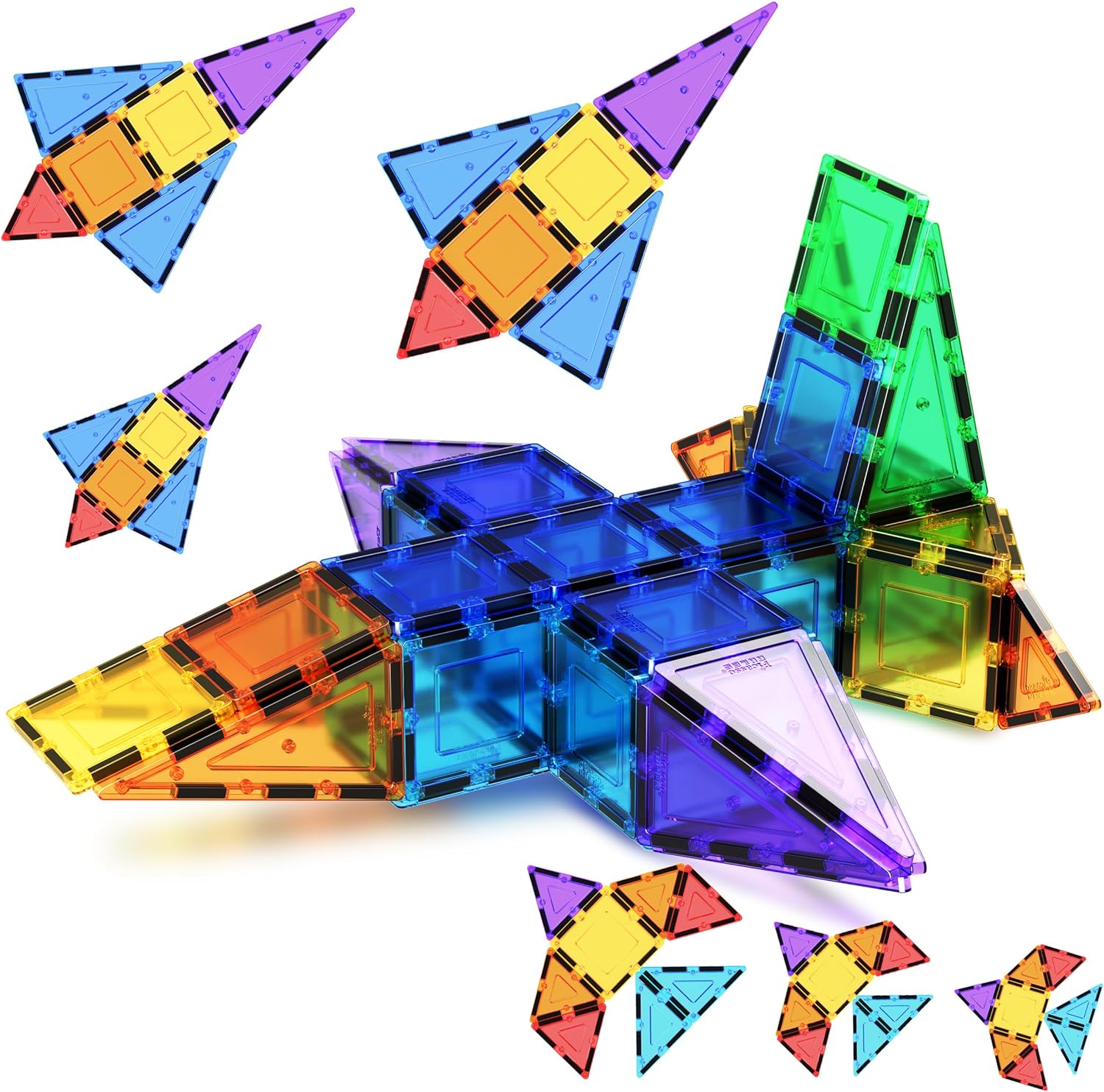 PicassoTiles 100 Piece Set 100pcs Magnet Building Tiles Clear Magnetic 3D Blocks Construction Playboards Creativity Beyond Imagination Inspirational Recreational Educational ConventionalPicassoTiles 100 Piece Set 100pcs Magnet Building Tiles Clear Magnetic 3D Blocks Construction Playboards Creativity Beyond Imagination Inspirational Recreational Educational Conventional