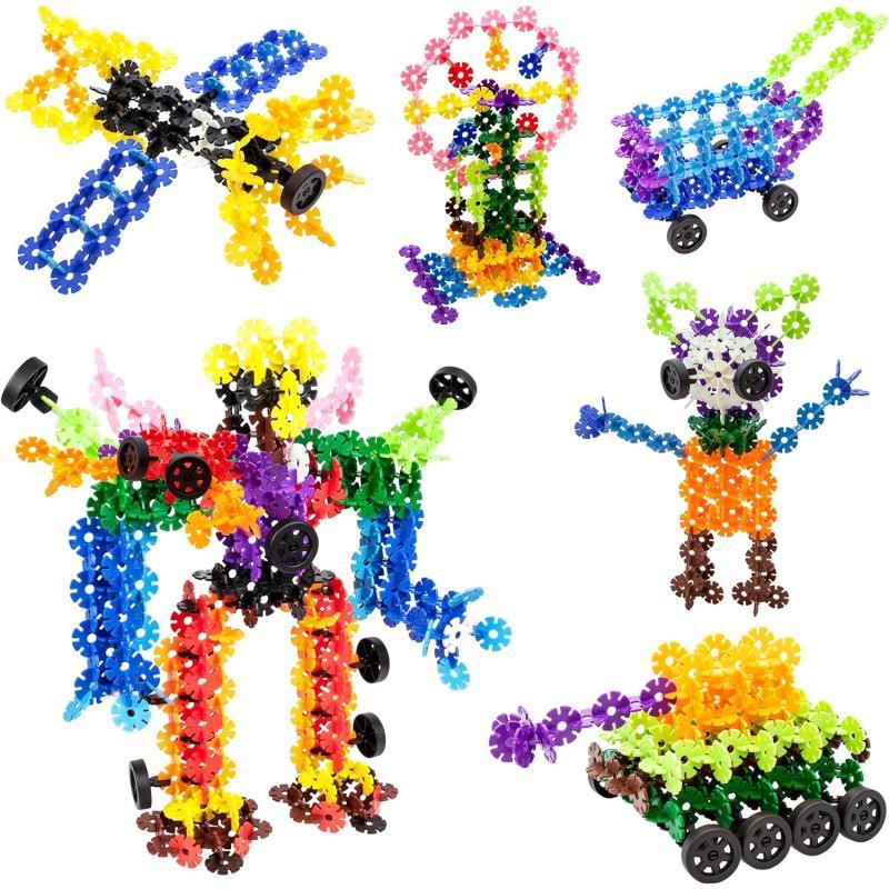 PicassoTiles Building Chips 600 Pieces Interlocking Construction Chips Creative Disc Block Toy Set STEM Learning Toys for Early Education and Child Brain Development Kids Boys Girls Age 3 and Up PTF60PTF80