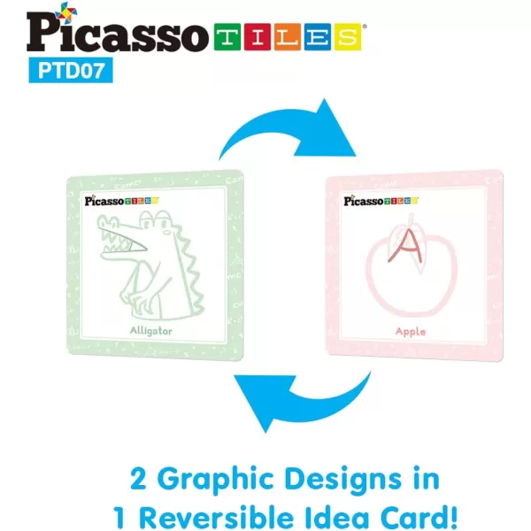 PicassoTiles 2 Piece Car Truck Construction Kit Toy Set Vehicle Educational Building Tile Magnetic Blocks Puzzle Magnets Toys with ReEnforced Hitch and Long Bed for Girls Boys Toddler Ages 3PTD07