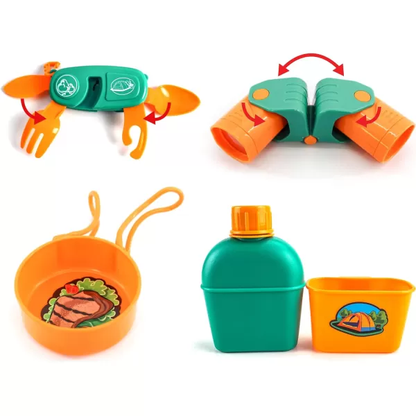 PicassoTiles 20 PCs Camping Gear Tools Adventure Set Including Walkie Talkie Camp Tent Binoculars Watch Compass Whistles Stove and Many More Camping Gear Perfectly Fit Backpack for Travel PlayPicassoTiles 20 PCs Camping Gear Tools Adventure Set Including Walkie Talkie Camp Tent Binoculars Watch Compass Whistles Stove and Many More Camping Gear Perfectly Fit Backpack for Travel Play