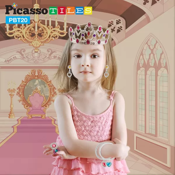 PicassoTiles Kids 20 Piece Fairytale Royal Princess Dress Up Pretend Play Tiara Jewelry Boutique Shoes amp Fashion Accessories Toy Collection for Girls Children Ages 5 STEM Creative Imagination ToysPicassoTiles Kids 20 Piece Fairytale Royal Princess Dress Up Pretend Play Tiara Jewelry Boutique Shoes amp Fashion Accessories Toy Collection for Girls Children Ages 5 STEM Creative Imagination Toys