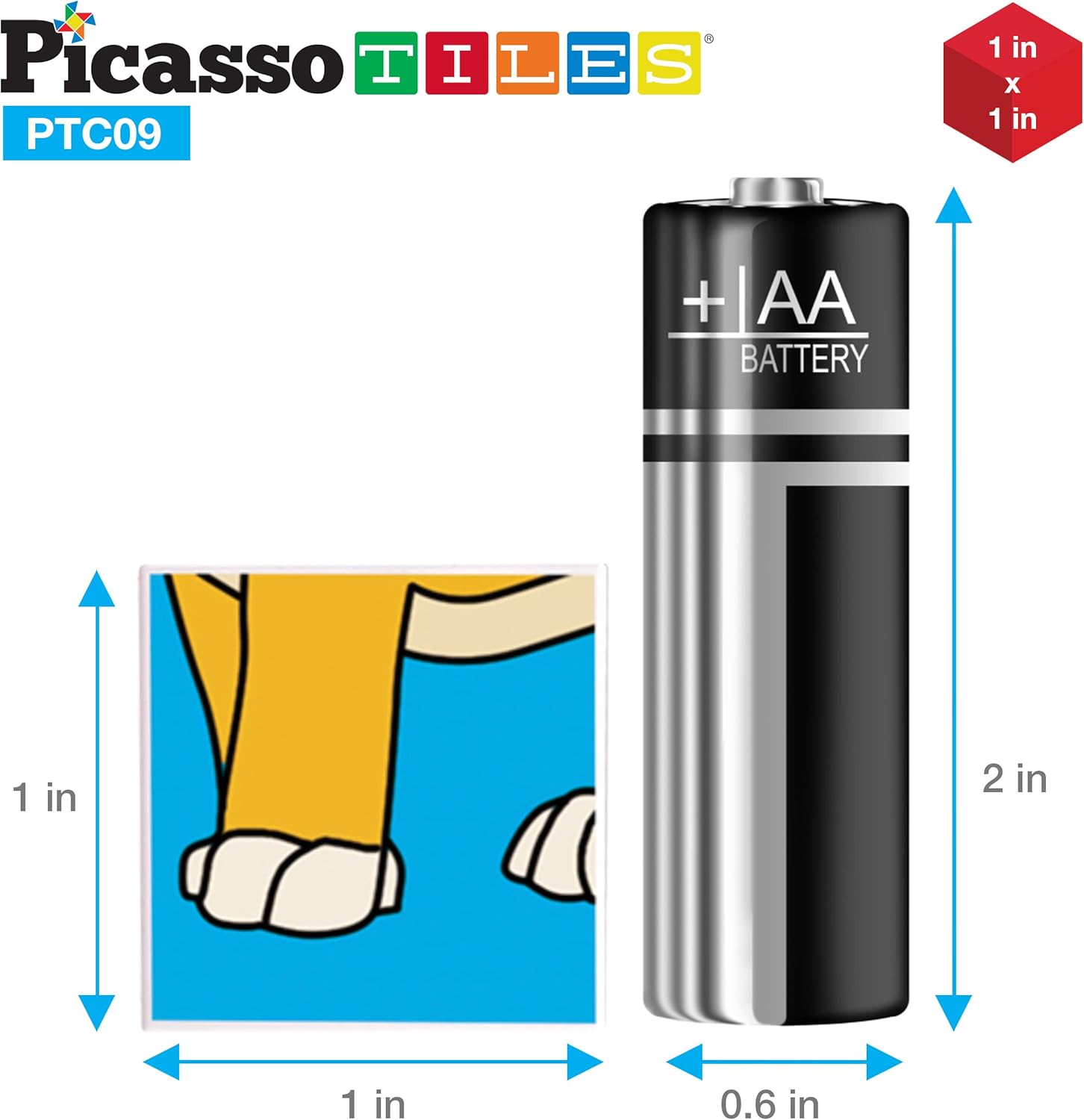 Picasso Cubes 1 Magnetic Puzzle Cubes 108 Piece Magnet Construction Building Block Set Sensory Toy Early Education STEM Learning Free Ideabook with 50 Ideas Children Age 3 Boy Girl PMC108Zoo