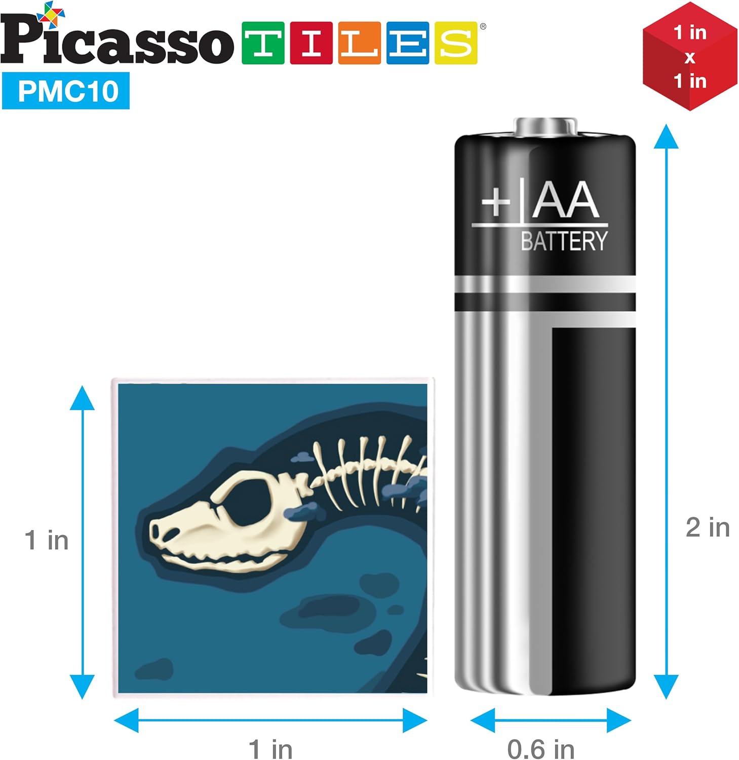 PicassoTiles 05 Pixel Magnetic Puzzle Cube 100 Piece Mix ampamp Match Cubes Sensory Toys STEAM Education Learning Building Block Magnets Children Construction Toy Set Stacking Magnet Creative Kit PMC1007in1 Dinosaur Theme