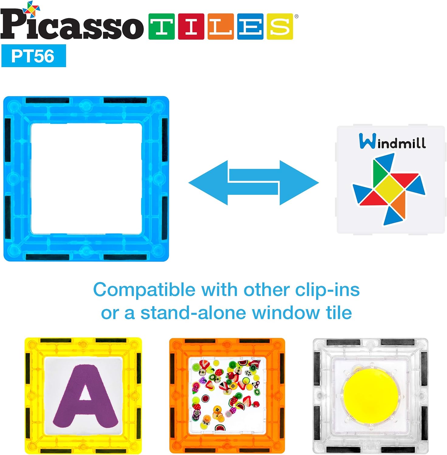 PicassoTiles 56 PCs Animal Speed Matching Game Match Identical Pairs of Animals as Fast as Possible Educational Puzzle Family Activity Board Games with Portable Storage Box for Boys amp Girls Ages 3PT56