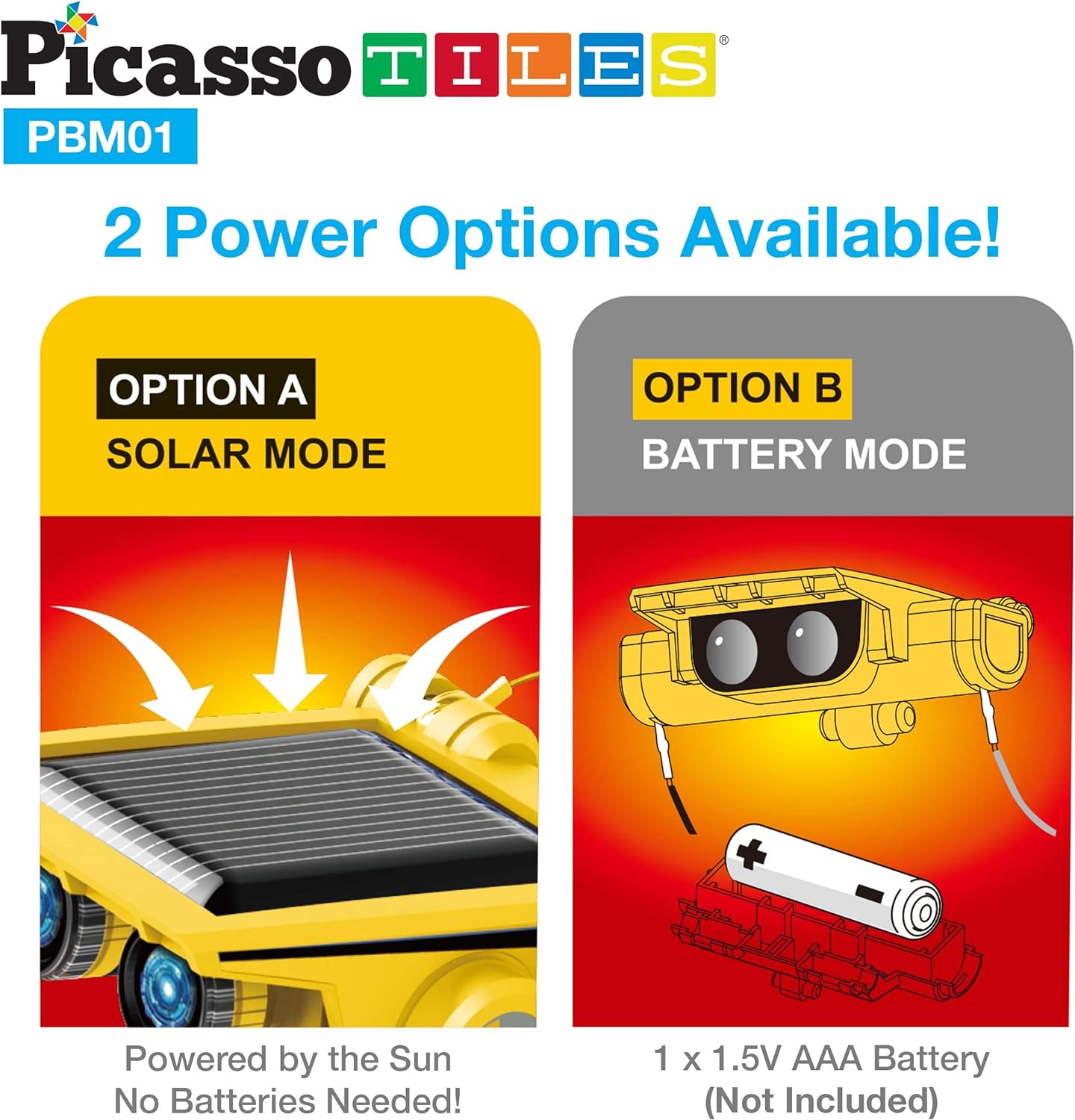 PicassoTiles STEM Kids Solar Powered Transformer Robot Educational Learning Engineering Building Toy 12in1 Creative Unique Transformation Renewable Energy Science Experiment DIY Kit Boy Girl Age 812in1 Robot