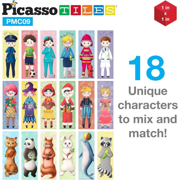 Picasso Cubes 1 Magnetic Puzzle Cubes 108 Piece Magnet Construction Building Block Set Sensory Toy Early Education STEM Learning Free Ideabook with 50 Ideas Children Age 3 Boy Girl PMC108Kid
