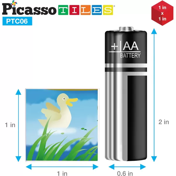 Picasso Cubes 1 Magnetic Puzzle Cubes 108 Piece Magnet Construction Building Block Set Sensory Toy Early Education STEM Learning Free Ideabook with 50 Ideas Children Age 3 Boy Girl PMC108Girl