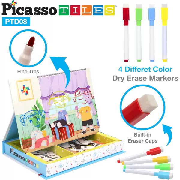 PicassoTiles 56 PCs Animal Speed Matching Game Match Identical Pairs of Animals as Fast as Possible Educational Puzzle Family Activity Board Games with Portable Storage Box for Boys amp Girls Ages 3PTD08