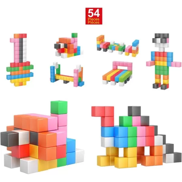 PicassoTiles 05 Pixel Magnetic Puzzle Cube 100 Piece Mix ampamp Match Cubes Sensory Toys STEAM Education Learning Building Block Magnets Children Construction Toy Set Stacking Magnet Creative Kit PMC10054 Pieces 12 3CM