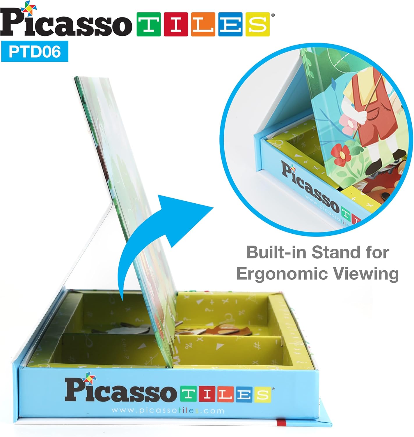 Picassotiles 120pcs Magnetic Animal Sticker Puzzle Book Drawing Board Set for Kids Educational and Learning Activity Books Toys ampamp Activity STEM Learning Toys Early Education Toys Gifts Boys Girls