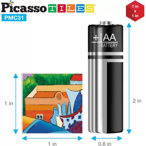 PicassoTiles Magnet Cube Winter Ice Themed Mix and Match Building Block Castle Construction Toy with 7 Magnetic Cubed Character Action Figures STEM Learning Education Sensory Pretend Play Age 3 PMC72FrameArt