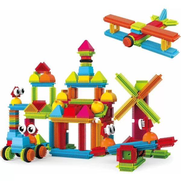 imagePicassoTiles 120PC Hedgehog Interlock Building Block  4 Family People Action Figures Expansion Set STEAM Learning ampamp Educational Playset for Preschool and Kindergarten Kids Pretend Play Toy for Kids