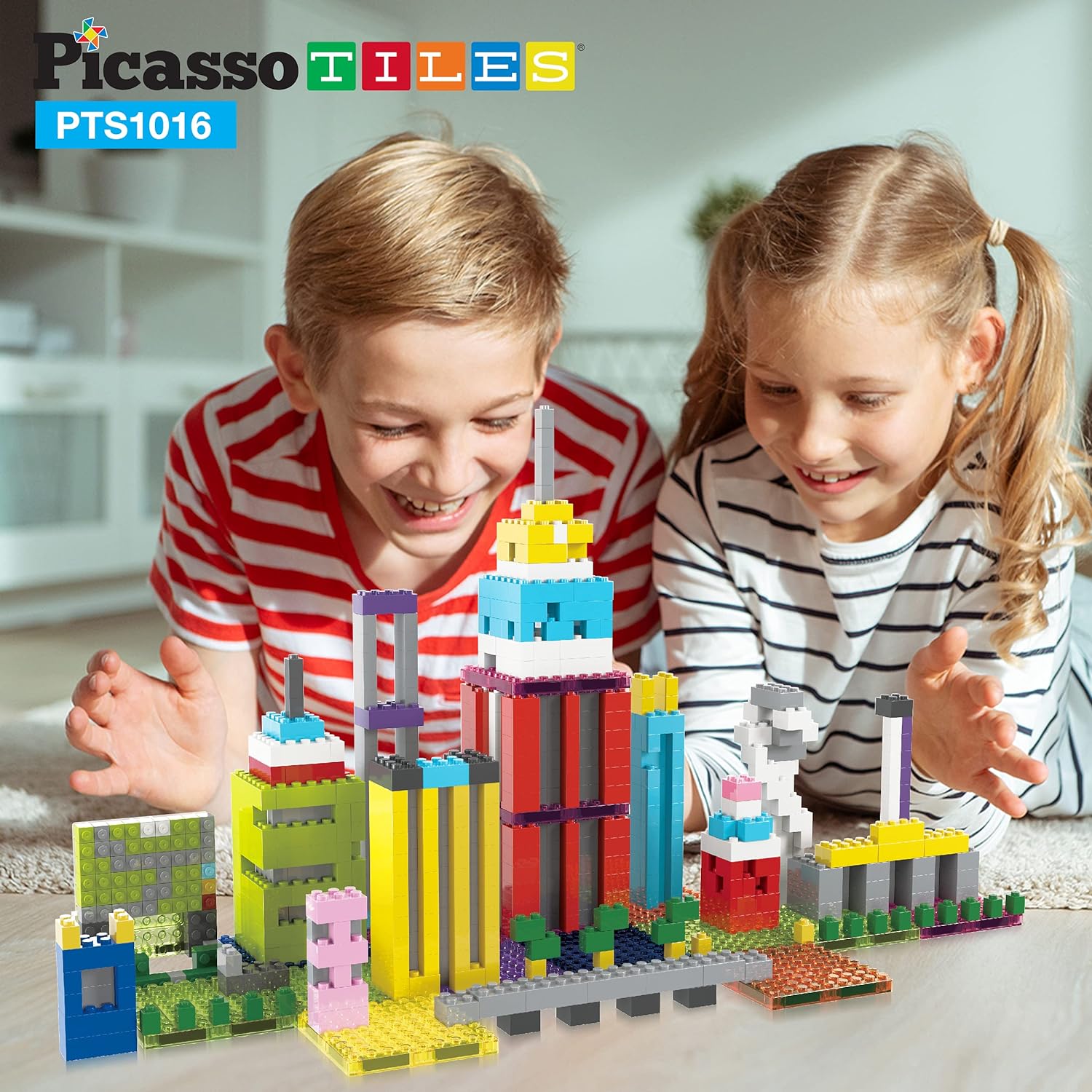 imagePicassoTiles Magnet Tile Building Brick Blocks Military Combat Force Theme Magnetic Tiles Construction Block Playset 4 Character Action Figures with Weapons Interlocking Bricks STEM Toy Ages 3 PTL181016pc