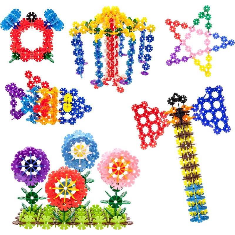 imagePicassoTiles 550 Piece Building Chips Interlocking Construction Toys Creative Disc Block Toy Kit 3D Stacking Puzzle STEM Learning Early Education for Preschool Montessori Kids Boys Girls Age 3 PTF55PTF60