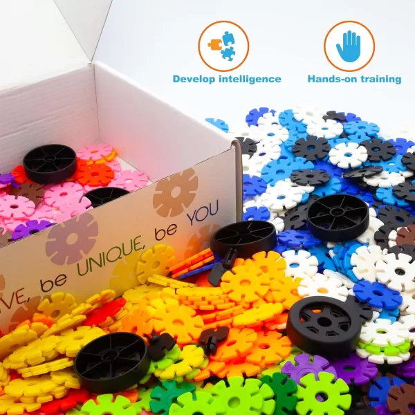 imagePicassoTiles 550 Piece Building Chips Interlocking Construction Toys Creative Disc Block Toy Kit 3D Stacking Puzzle STEM Learning Early Education for Preschool Montessori Kids Boys Girls Age 3 PTF55PTF80