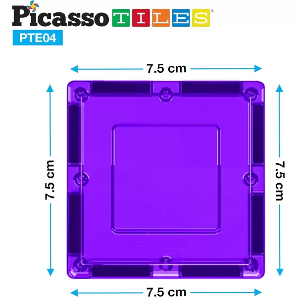 imagePicassoTiles Magnetic Building Block Set Equilateral Triangle Magnet Tiles Construction Toy STEM Learning Kit Educational Playboards Pretend Play Stacking Blocks Child Brain Development PTE0112Pc Square