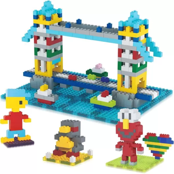 imagePicassoTiles Magnet Tile Building Brick Blocks Military Combat Force Theme Magnetic Tiles Construction Block Playset 4 Character Action Figures with Weapons Interlocking Bricks STEM Toy Ages 3 PTL18512pc