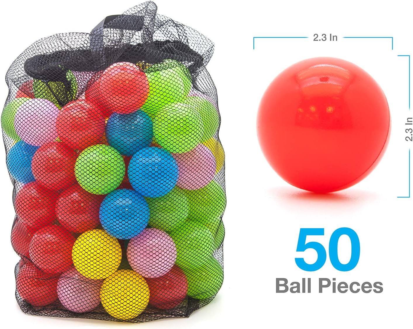 imagePicassoTiles KC106 8x7 Foot Junior Inflatable Bouncer Kid Park Jumping Bouncing House Jump Slide Playhouse w 50 Pit Balls 3 Sides Mesh Protection and HeavyDuty GFCI ETL Certified 385W Blower