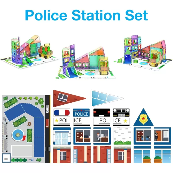 imagePicassoTiles 101pc Magnetic Tile Building Blocks with Car Base Drawstring Carry Toy Storage Bag Magnetized Block for Kids Magnet ToySet Educational STEM Learning Child Brain Development Ages 3 PC101150PC