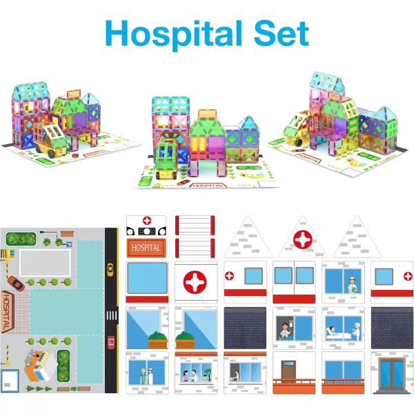 imagePicassoTiles 101pc Magnetic Tile Building Blocks with Car Base Drawstring Carry Toy Storage Bag Magnetized Block for Kids Magnet ToySet Educational STEM Learning Child Brain Development Ages 3 PC101150PC