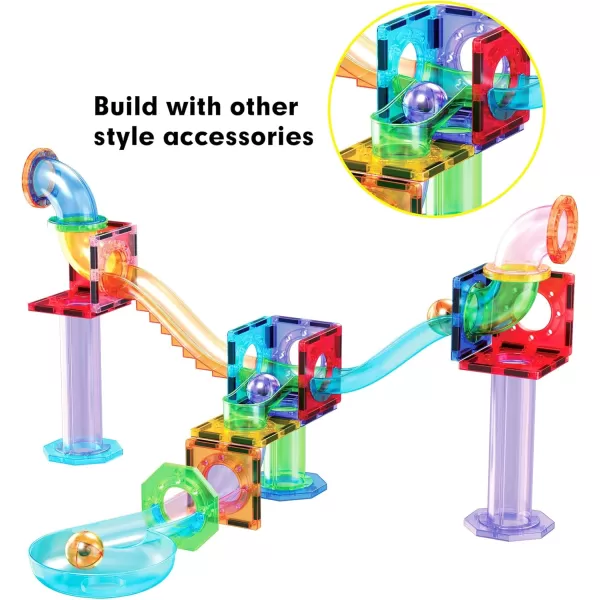 imagePicassoTiles Magnet Marble Run Tiles Pete The Cat Themed Character Marbles for Magnetic Building Block Construction Tile Maze Structures STEM Learning Pretend Play Fun Toys Girls Boys Ages 3 PTG02PTG01