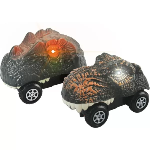 imagePicassoTiles 3 pcs Magnetic Toy Car Set Light Up LED Highly Detailed Compatible with Magnet Race Track STEM Truck Replacement Accessories Educational Building Kits for Toddlers Boys ampamp Girls Ages 3PTE10