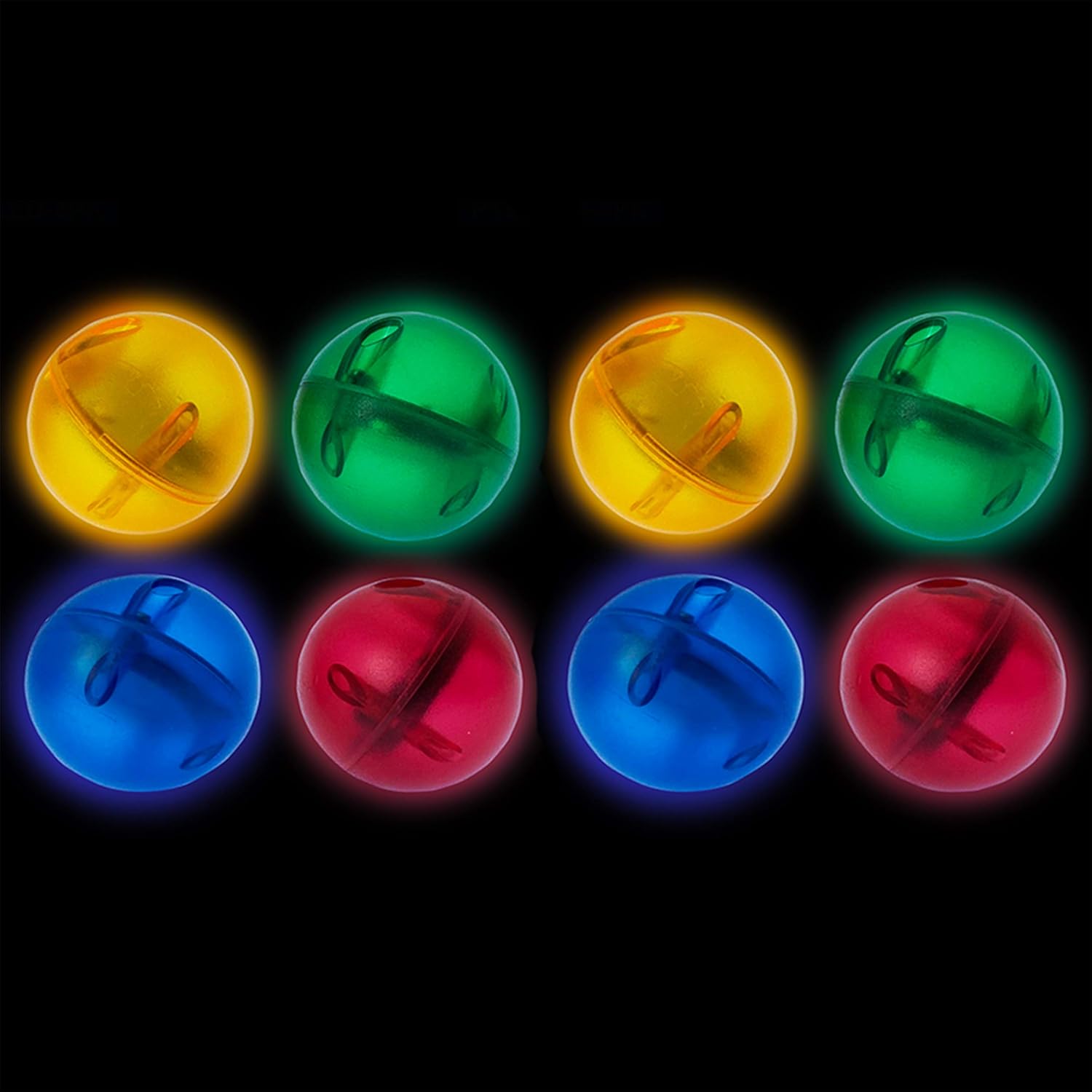 imagePicassoTiles Motion Activated Marbles 8pc LED LightUp Glow in The Dark Translucent Balls for Marble Run Race Racetrack Maze Magnetic Construction Magnet Tiles Building Block STEM Education Kids Toys8pc LED LightUp Glow