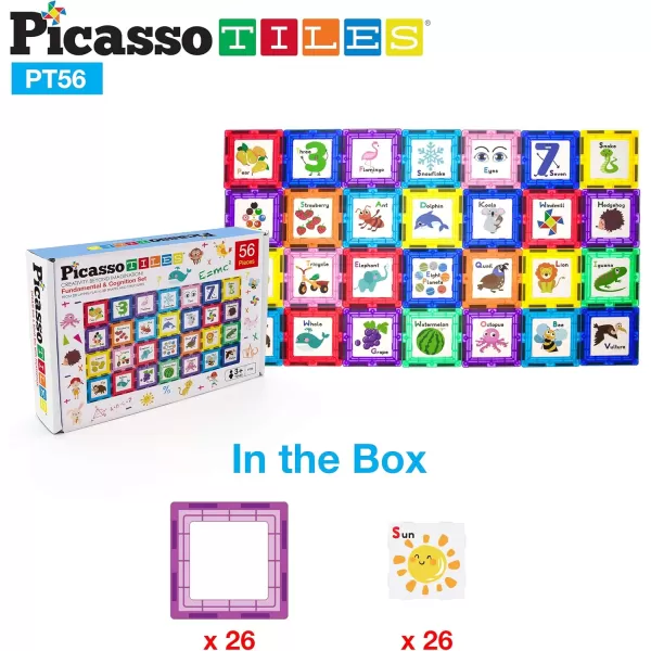 imagePicassoTiles Magnetic Building Block Rocket Booster Theme Set Magnet Construction Toy Educational Kit Engineering STEM Learning Playset Child Brain Development Stacking Blocks Playboard PT32Artwork Graphics