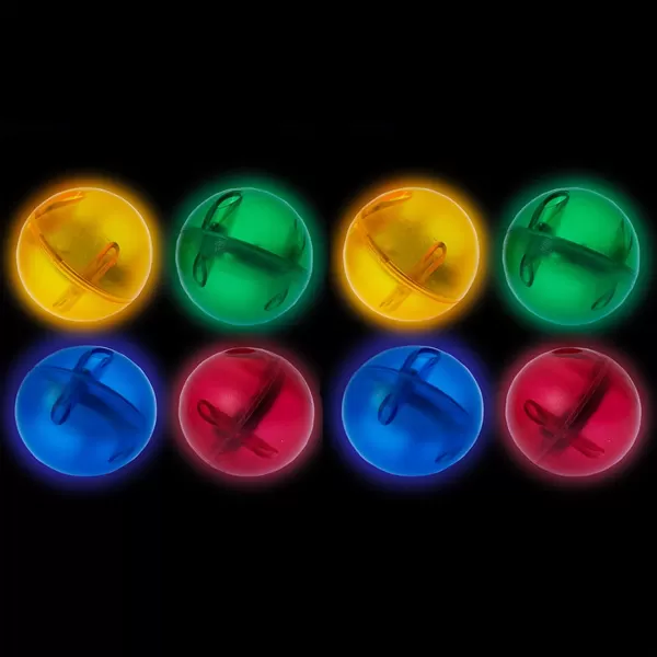 imagePicassoTiles Motion Activated Marbles 8pc LED LightUp Glow in The Dark Translucent Balls for Marble Run Race Racetrack Maze Magnetic Construction Magnet Tiles Building Block STEM Education Kids Toys8pc LED LightUp Glow