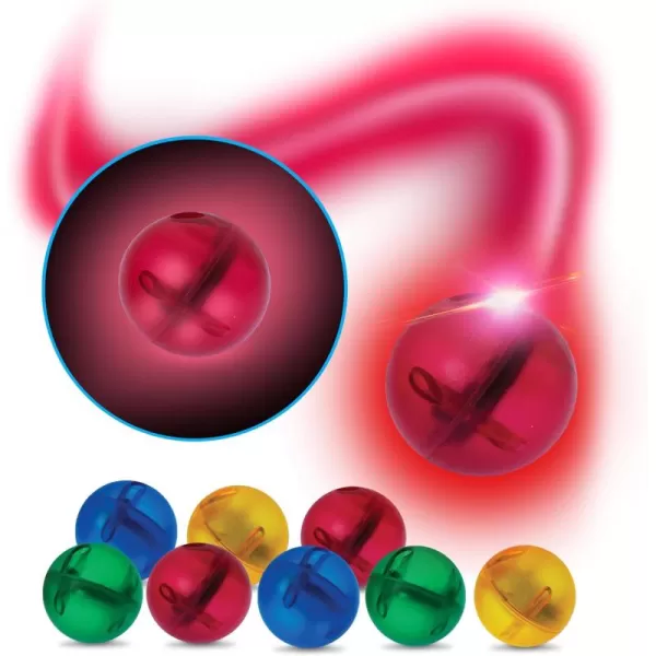 imagePicassoTiles Motion Activated Marbles 8pc LED LightUp Glow in The Dark Translucent Balls for Marble Run Race Racetrack Maze Magnetic Construction Magnet Tiles Building Block STEM Education Kids Toys8pc LED LightUp Glow