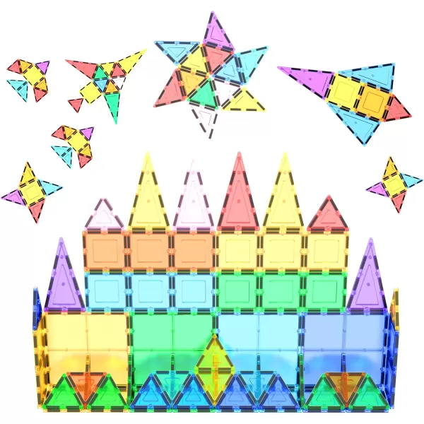 imagePicassoTiles 108PC Marble Run Magnetic Race Track  60PC Magnet Tiles STEAM Educational Playset for Creative Fun and Learning Construction Play Engineering Project Toy Gift Idea for Kids Ages 3