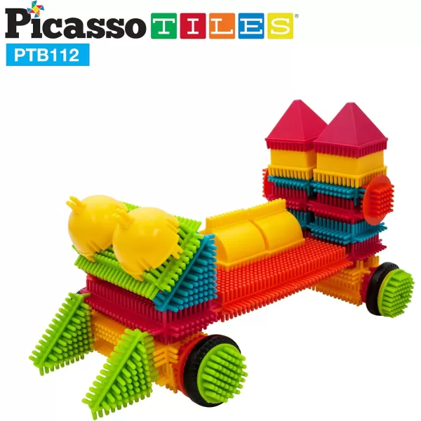 imagePicassoTiles Hedgehog Interlock Building Blocks Tiles 120pcs112pcs Construction Toy Set Learning Playset STEM Toy Set Stacking Educational Kit Child Brain Development Preschool Kindergarten Toy