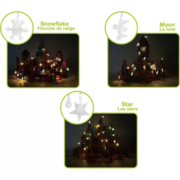 imagePicassoTiles Kids Toy Building Block Set Glow in The Dark Children Construction Kit Magnet Tiles Magnetic STEM Interlocking Playboard Educational Learning Stacking Blocks Child Brain Development PT60Night Lighting